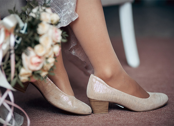 Zapatos beige con brillo elegante Kaori Shopping